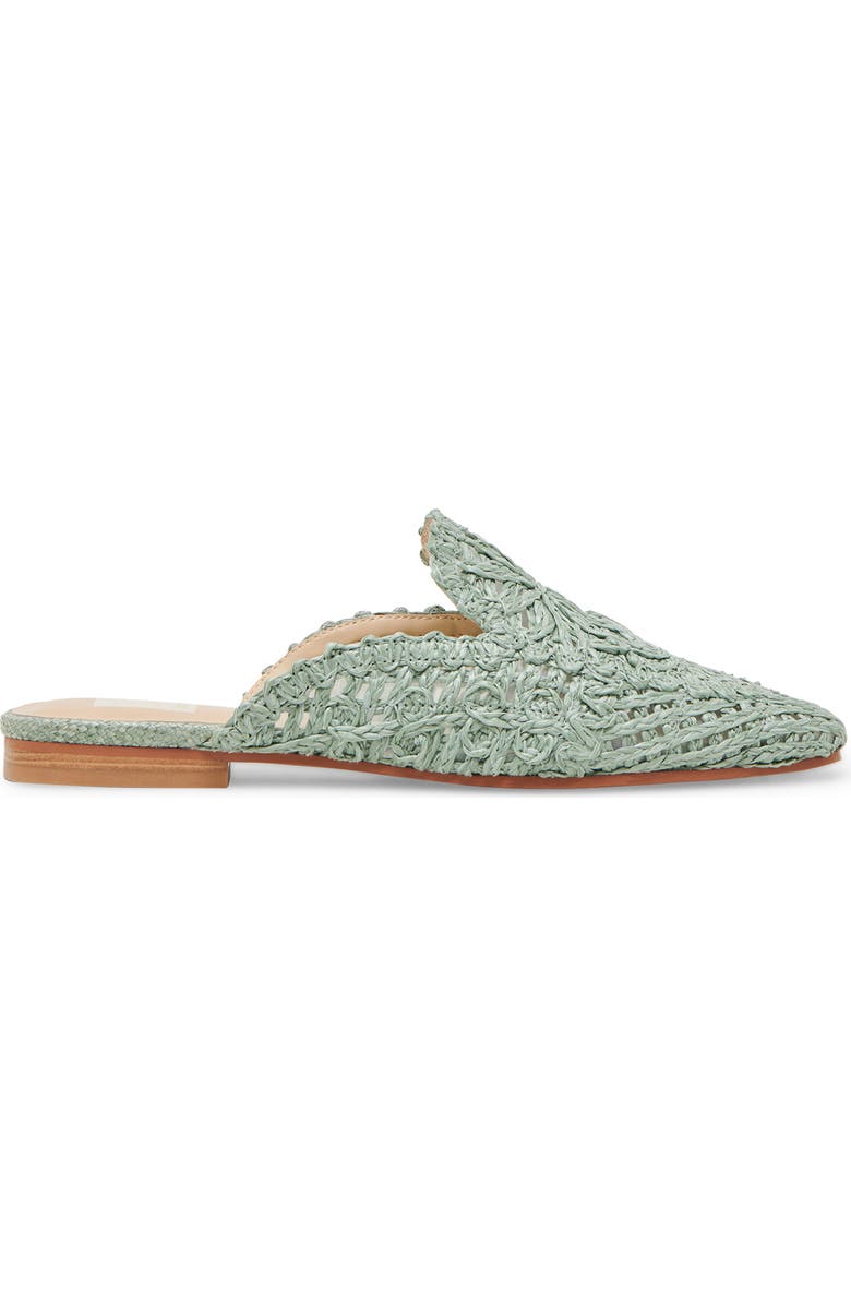 Dolce Vita Diya Raffia Mule, Alternate, color, Light Sage Macrame