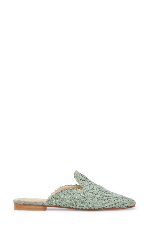 Dolce Vita Diya Raffia Mule In Light Sage Macrame