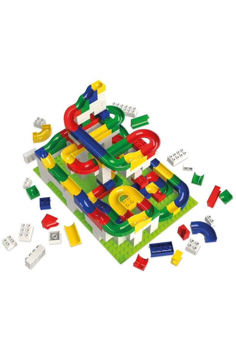 Hubelino Marble Run - 200-Piece Big Building Box - The Original! Made in Germany! - Certified and Award-Winning Marble Run - 100% Compatible with Other Building Sets, Alternate, color, Multi