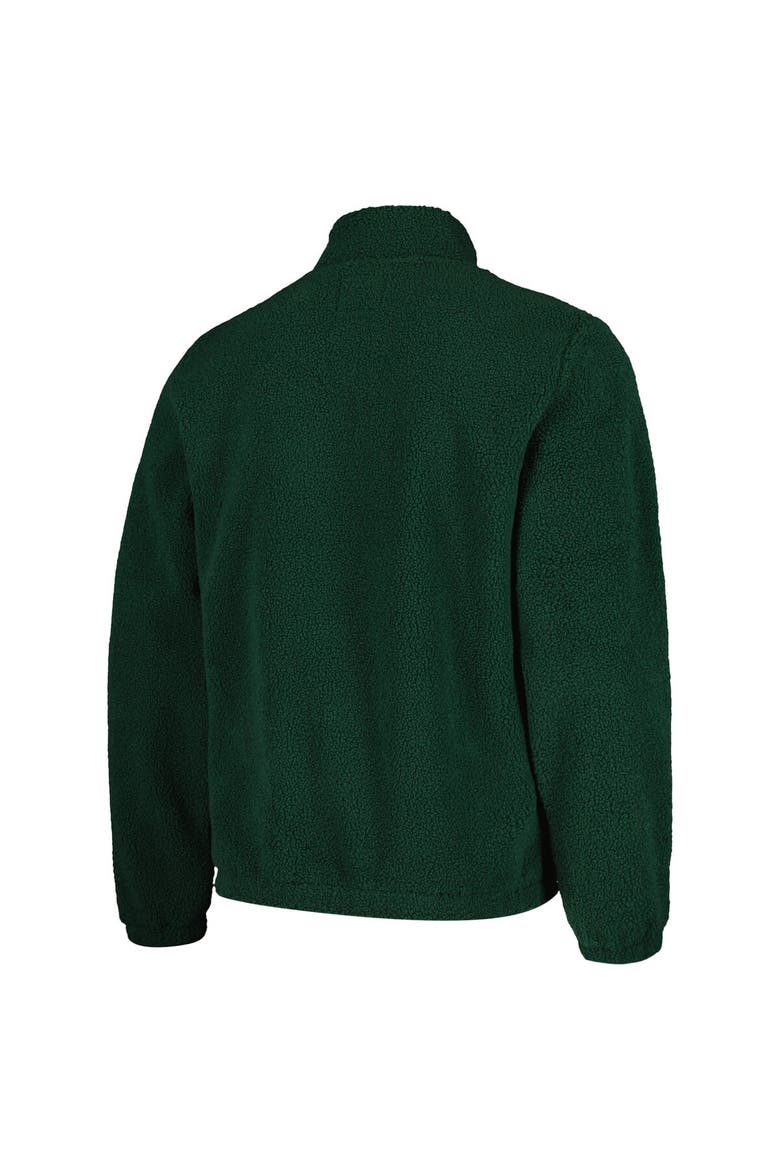 Men's G-III Sports by Carl Banks Green Michigan State Spartans Pinch Runner Half-Zip Top, Alternate, color, Green