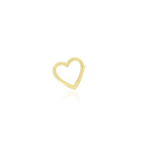 The Lovery Fine Jewelry Gold Heart Charm Holder In Gold
