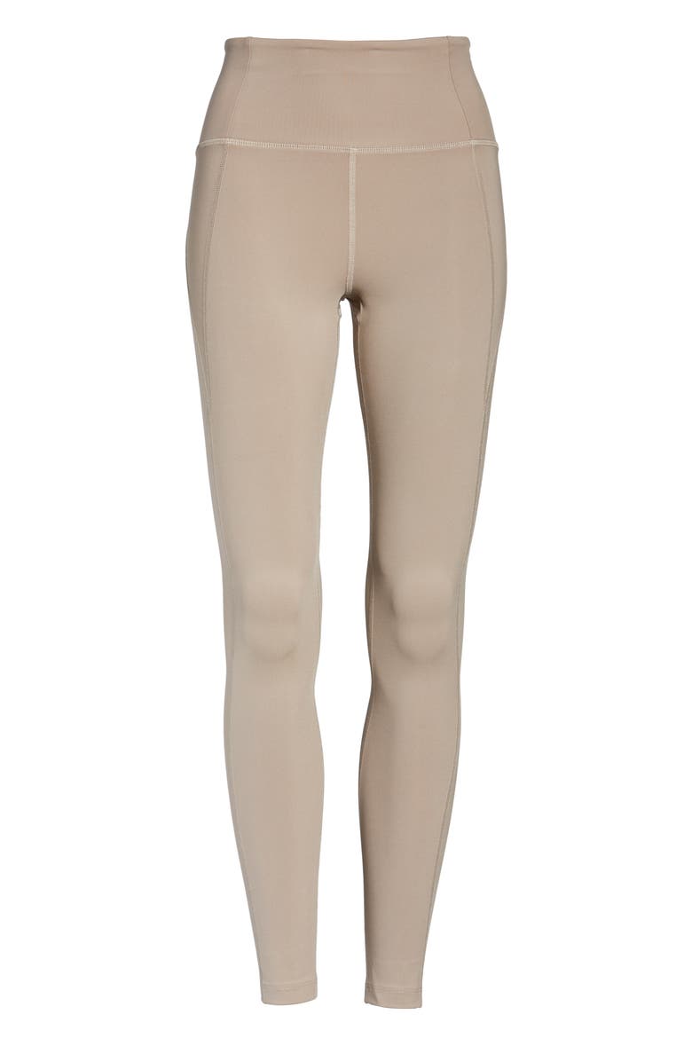 High Waist Full Length Leggings, Alternate, color, LIMESTONE