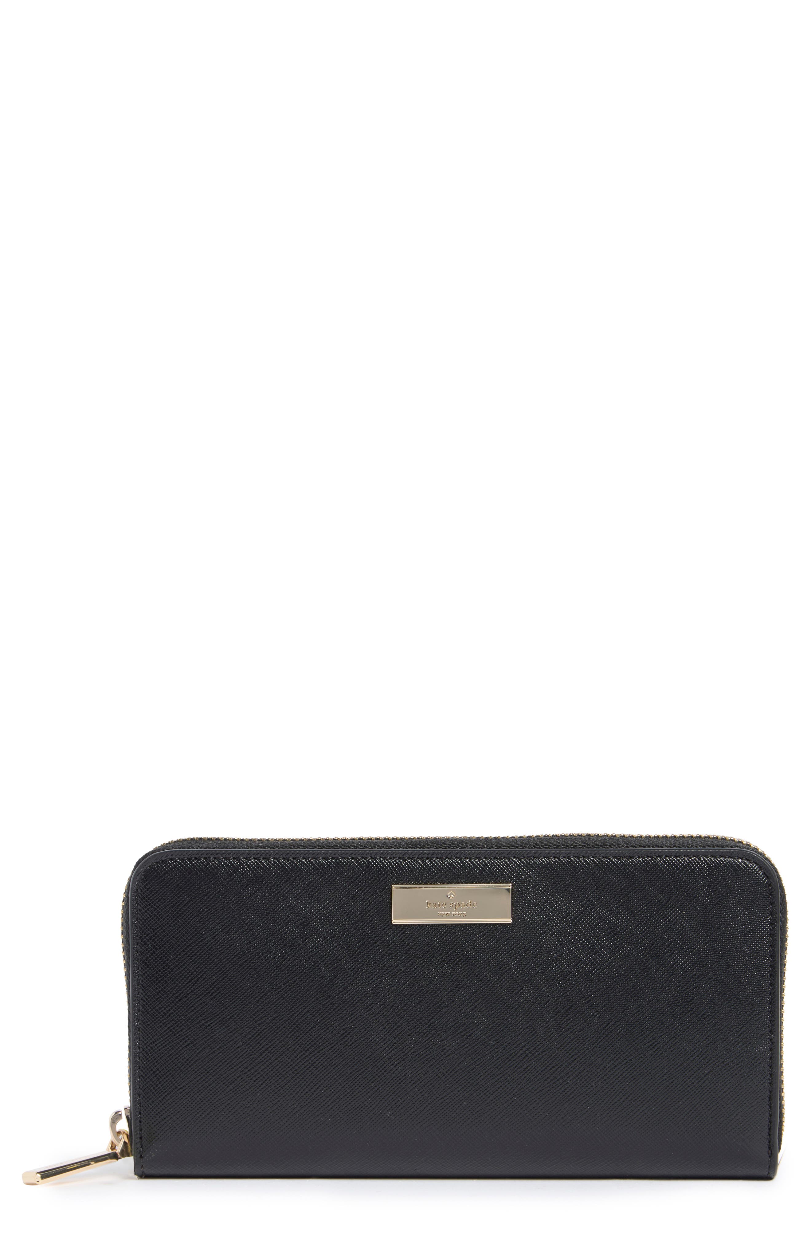 Kate Spade New York kenzie patent leather zip wallet