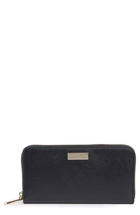 kenzie patent leather zip wallet