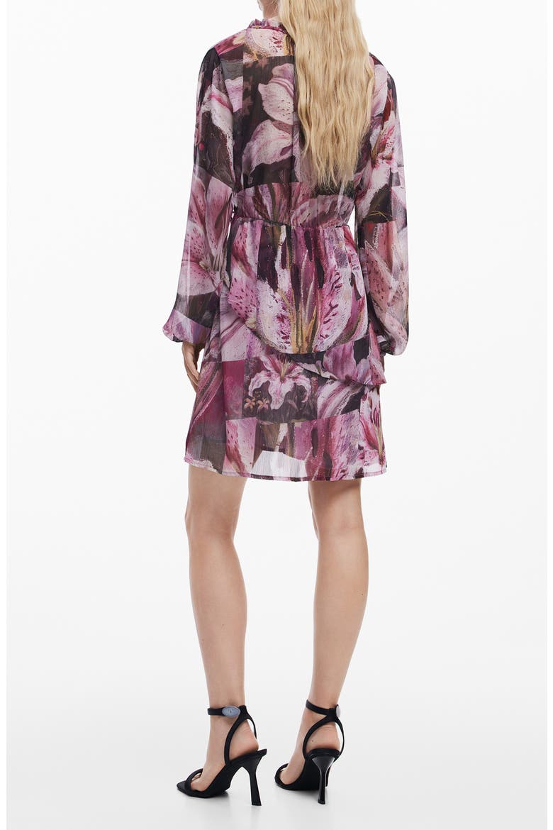 Lir Floral Print Long Sleeve Dress, Alternate, color, PURPLE FLORAL