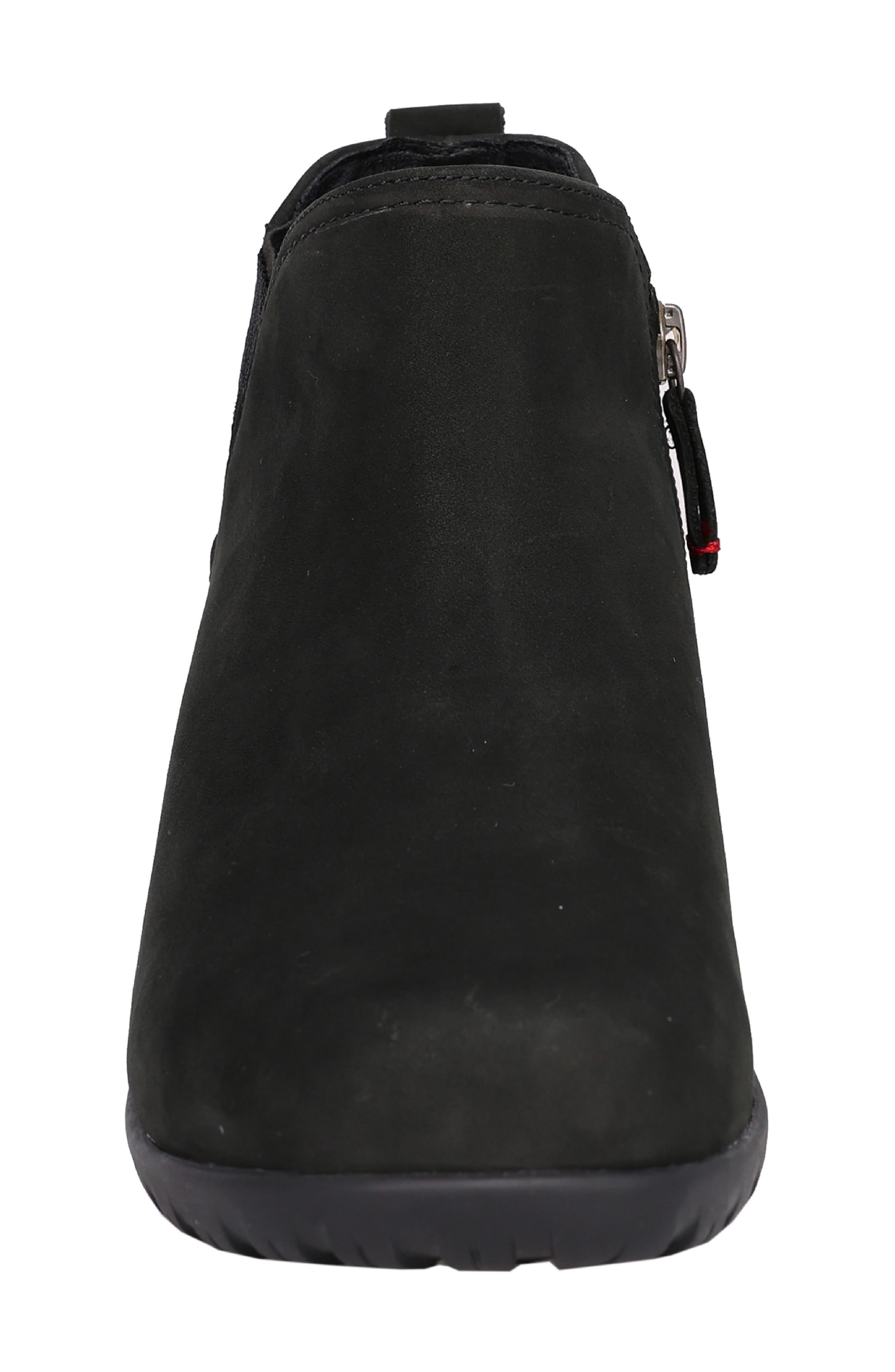 Devon Leather Bootie, Alternate, color, BLACK