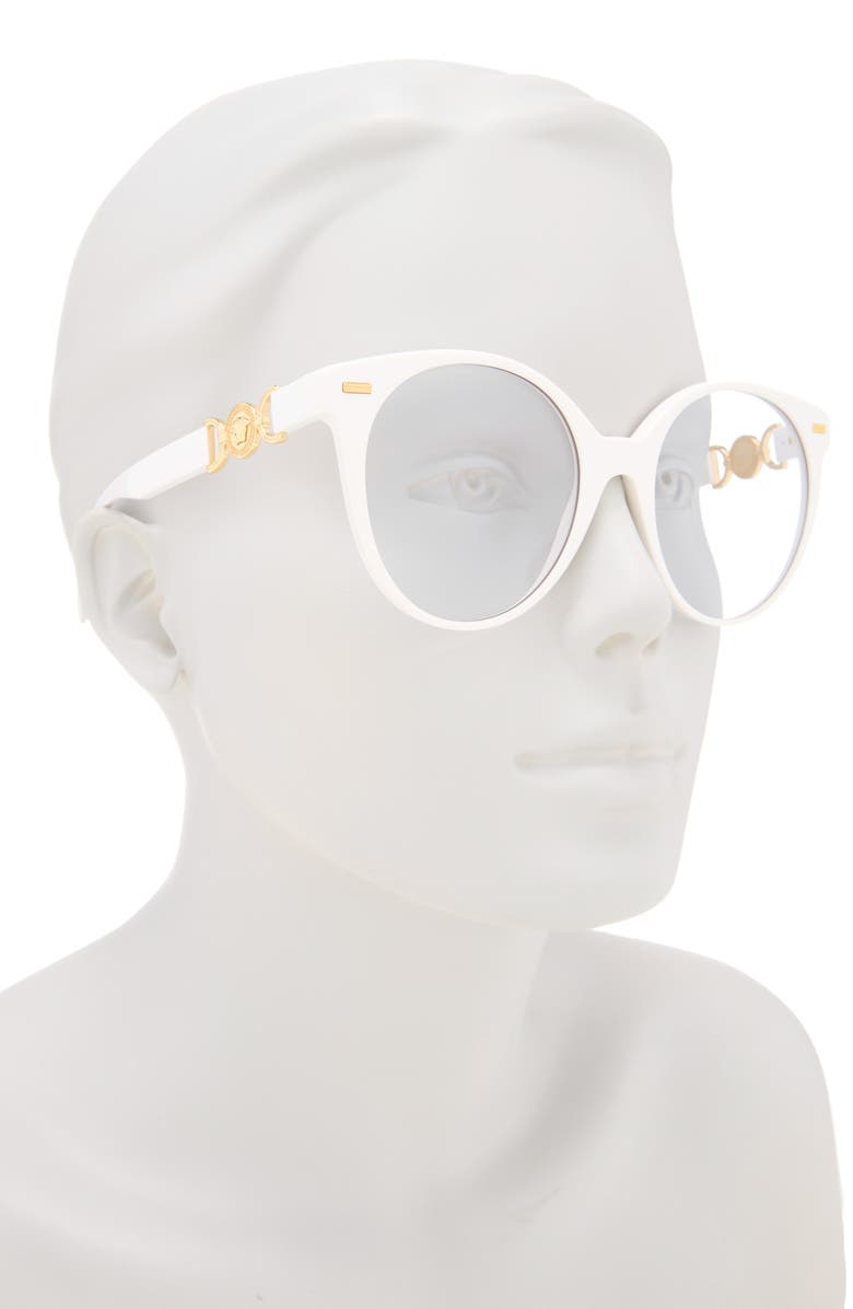 Versace 55mm Round Phantos Optical Glasses, Alternate, color, 