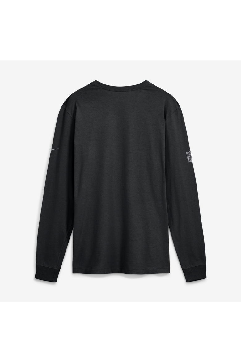 Men's Nike Black New York Jets Sideline Bold Arch Star Dri-FIT Long Sleeve T-Shirt, Alternate, color, Black