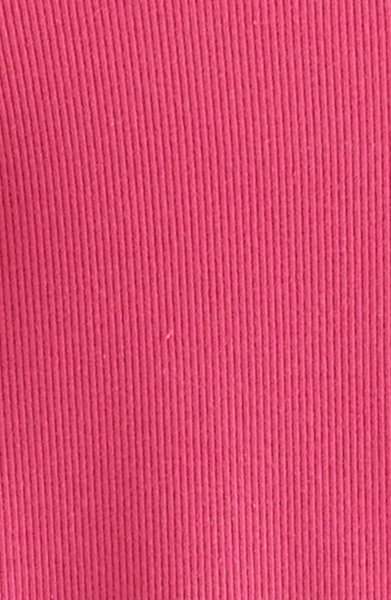 Nordstrom Kids' Rib Flutter Sleeve T-Shirt, Alternate, color, Pink Berry