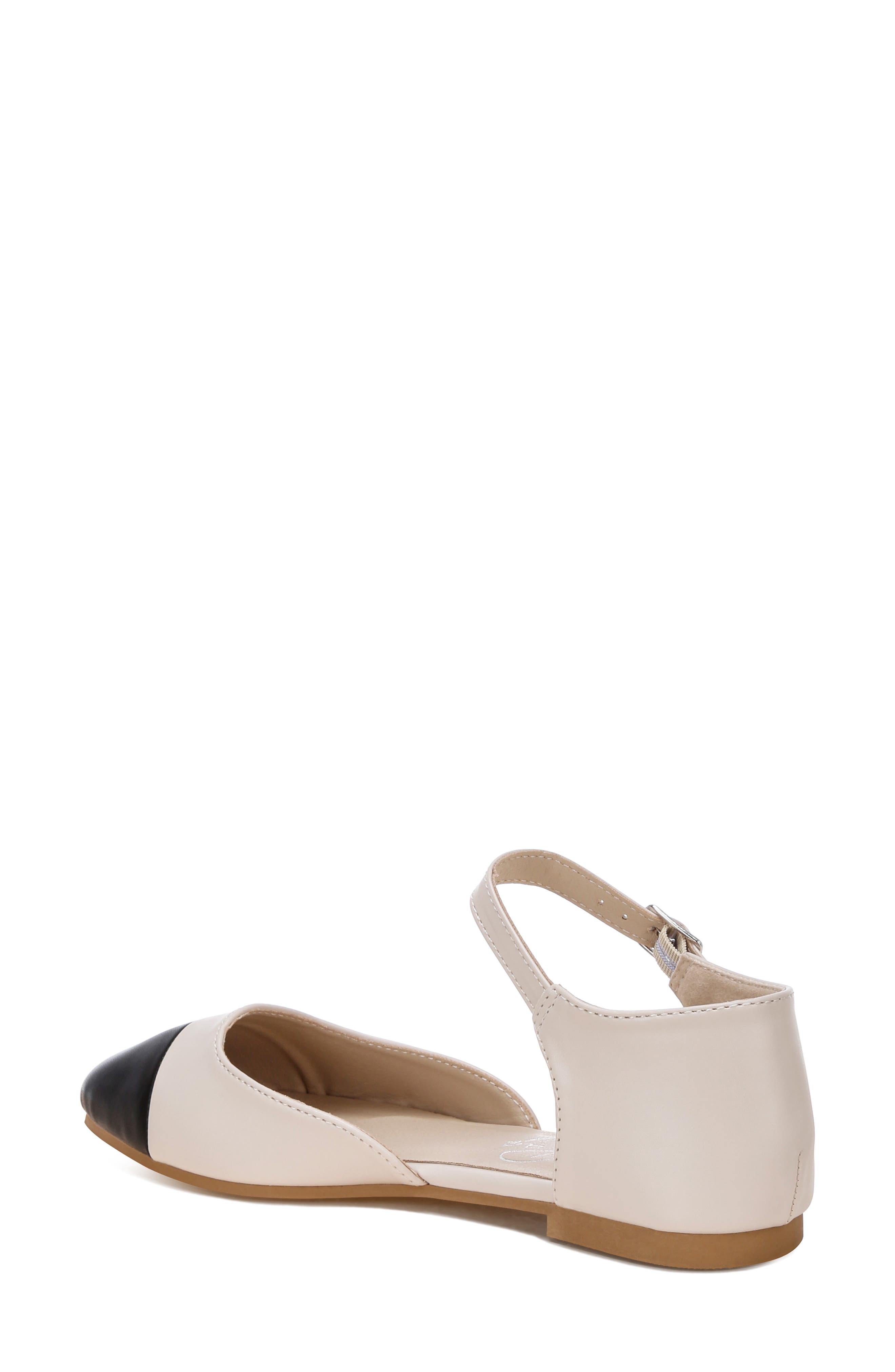LONDON RAG Clevea Cap Toe Flat, Alternate, color, Ivory