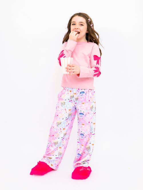 Preppy Goose Plush Sleepover Loungewear Pant In Multi