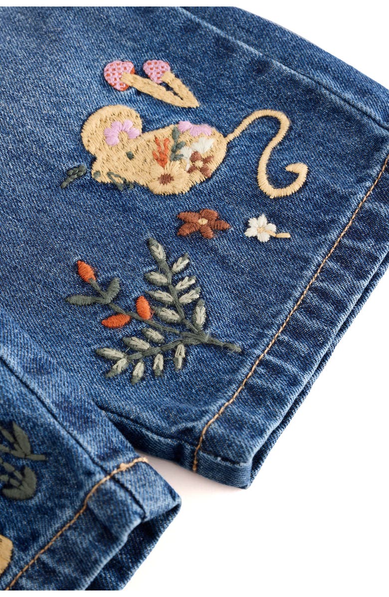 NEXT Kids
 Floral Character Embroirdered Jeans  Kids
 Floral Character Embroidered Jeans, Alternate, color, Blue