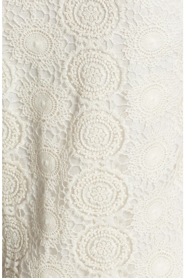 'Hanalei' Lace Drop Waist Dress, Alternate, color, NATURAL