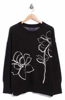 Placed Floral Sweater