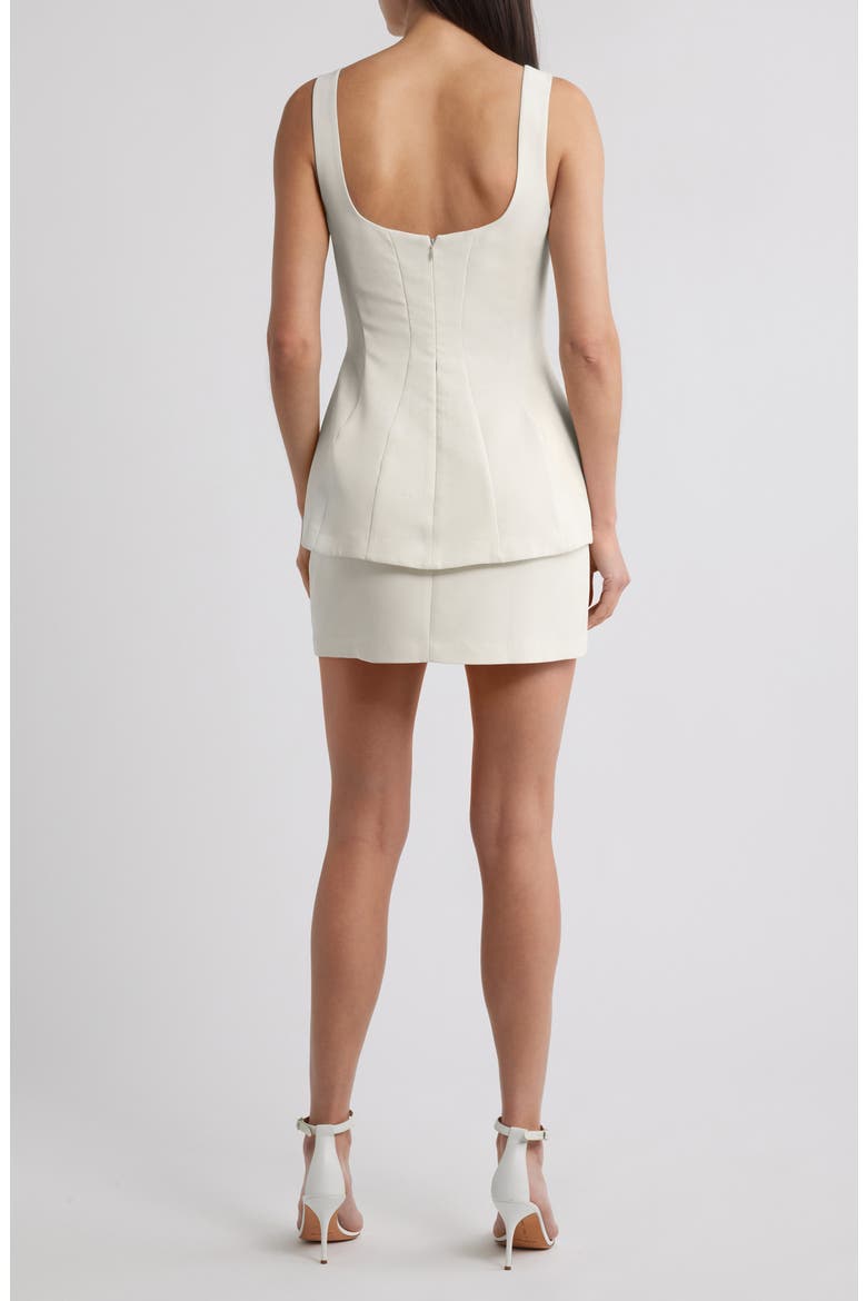 Empire Layered Cocktail Minidress, Alternate, color, IVORY
