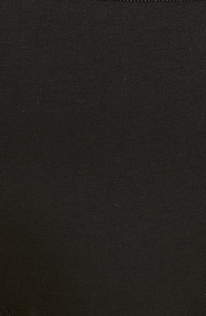 Wacoal Understated Cotton Blend High Leg Briefs, Alternate, color, Black