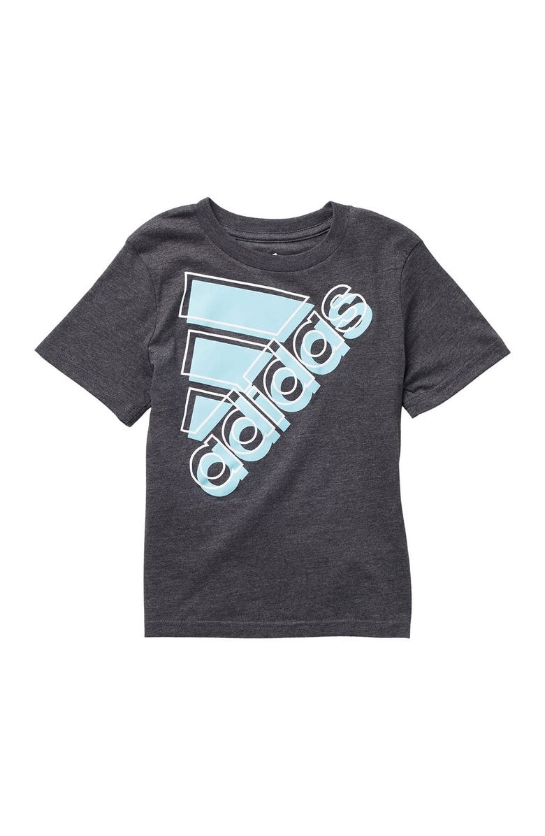 adidas Heather Logo T-Shirt, Main, color, 