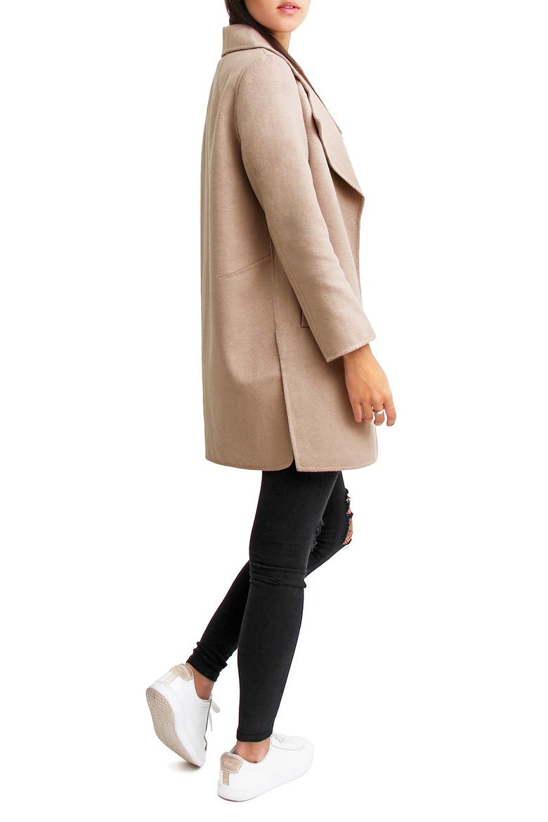 Ex Boyfriend Wool Blend Coat, Alternate, color, SAND