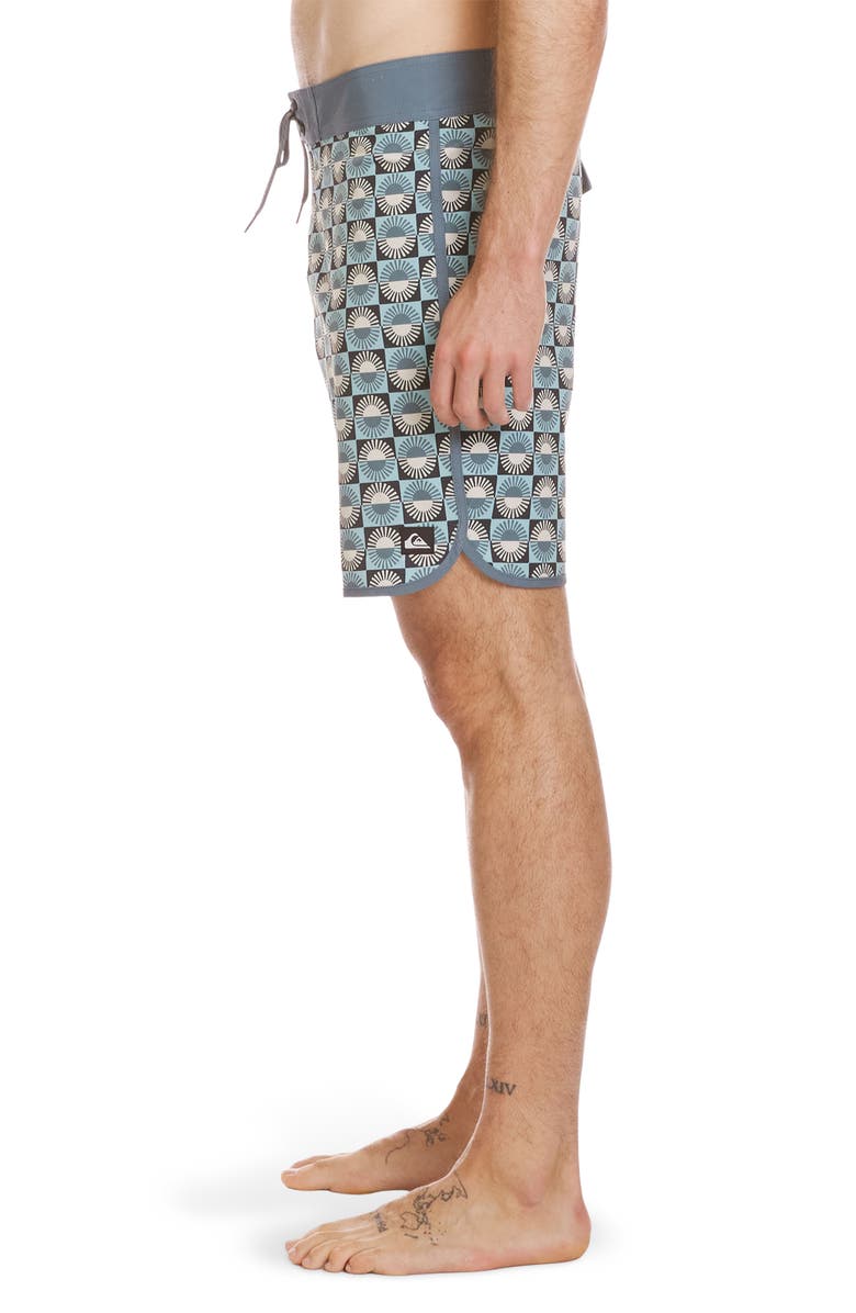 Quiksilver Surfsilk Scallop Board Shorts, Alternate, color, Jade Grey