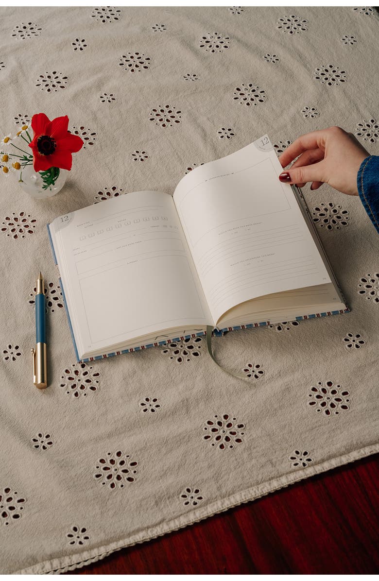 Papier Stripes & Stamps Reading Journal, Alternate, color, 