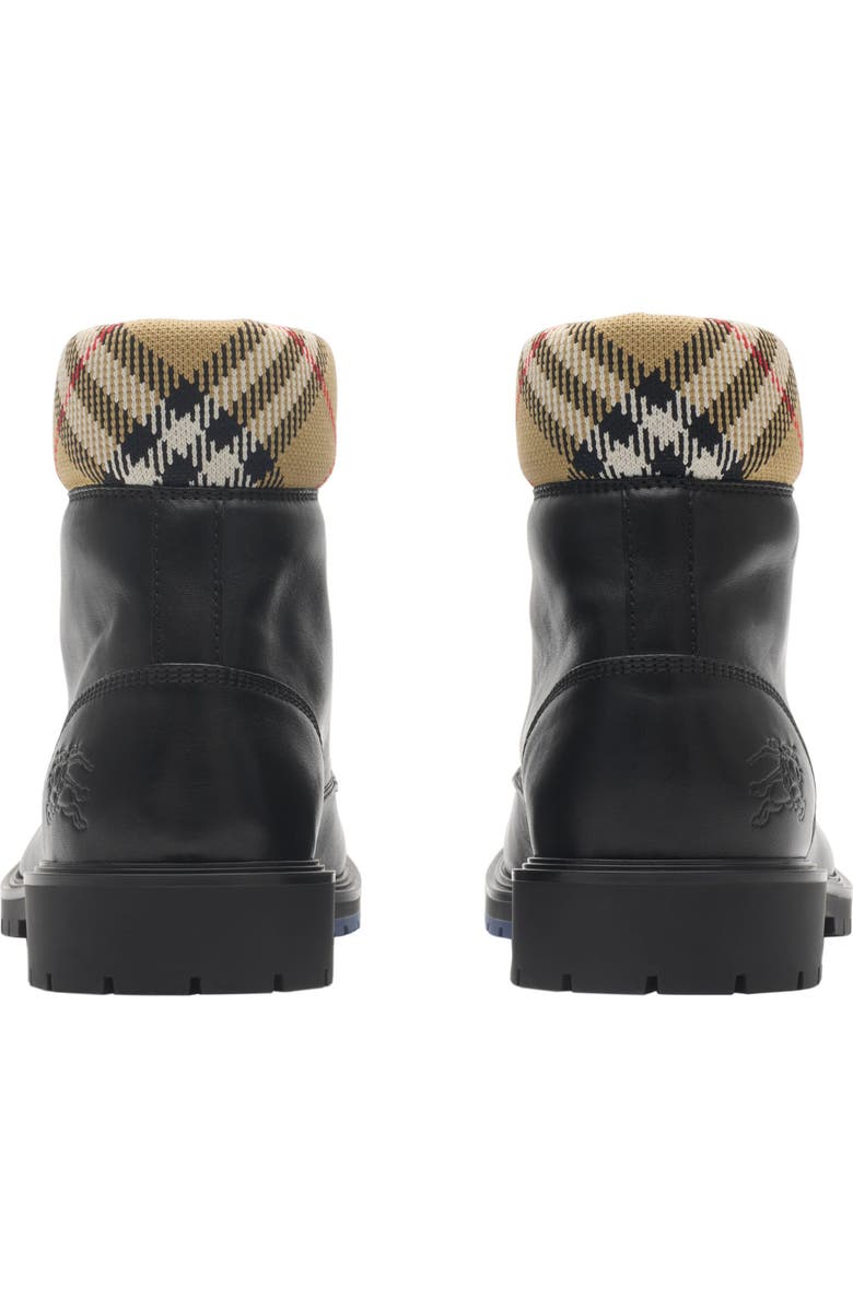 Burberry Rogue Combat Boot, Alternate, color, Black