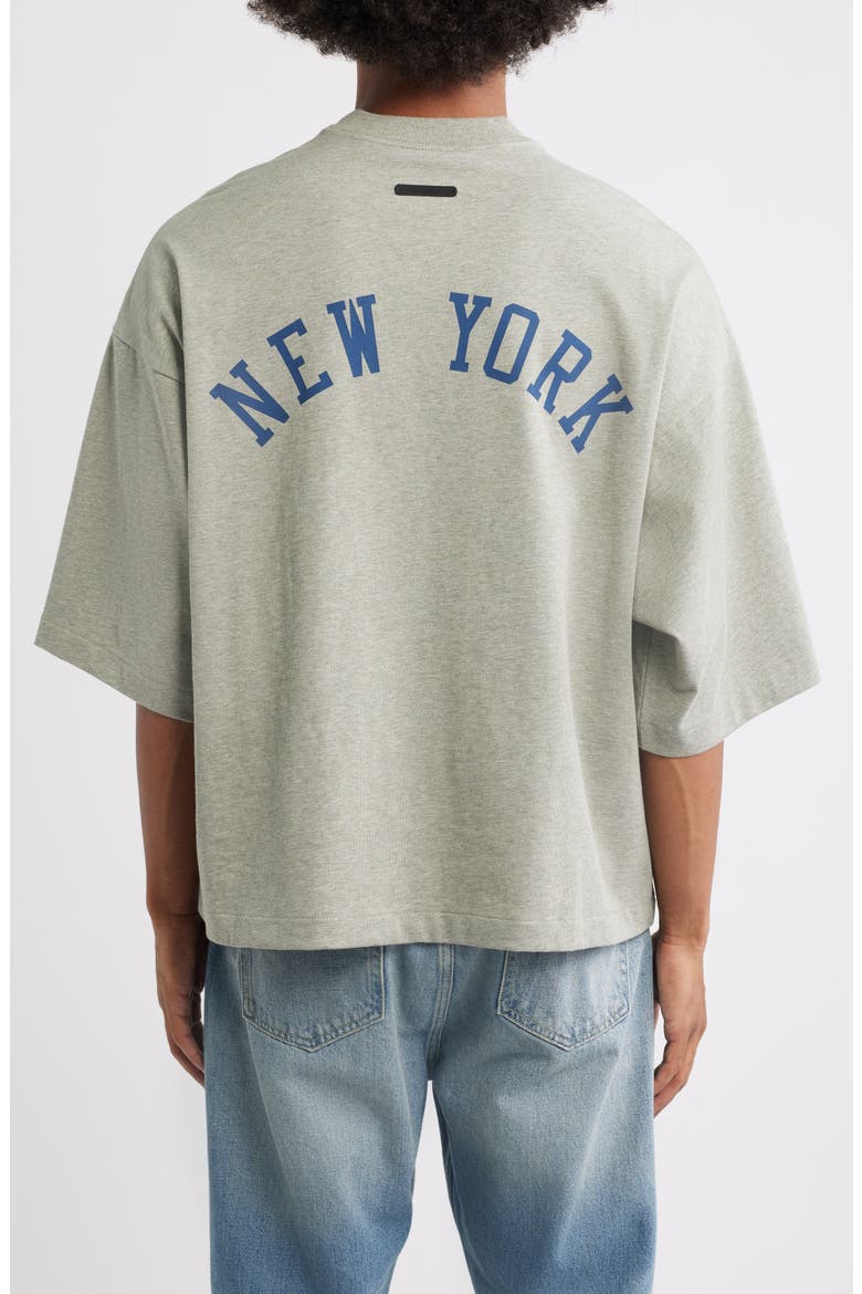 x MLB Mets Cotton Graphic T-Shirt, Alternate, color, CONCRETE HEATHER