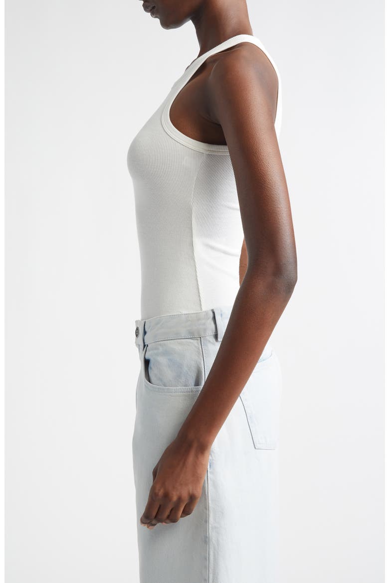 Rib Bodysuit, Alternate, color, BLANC CASSE