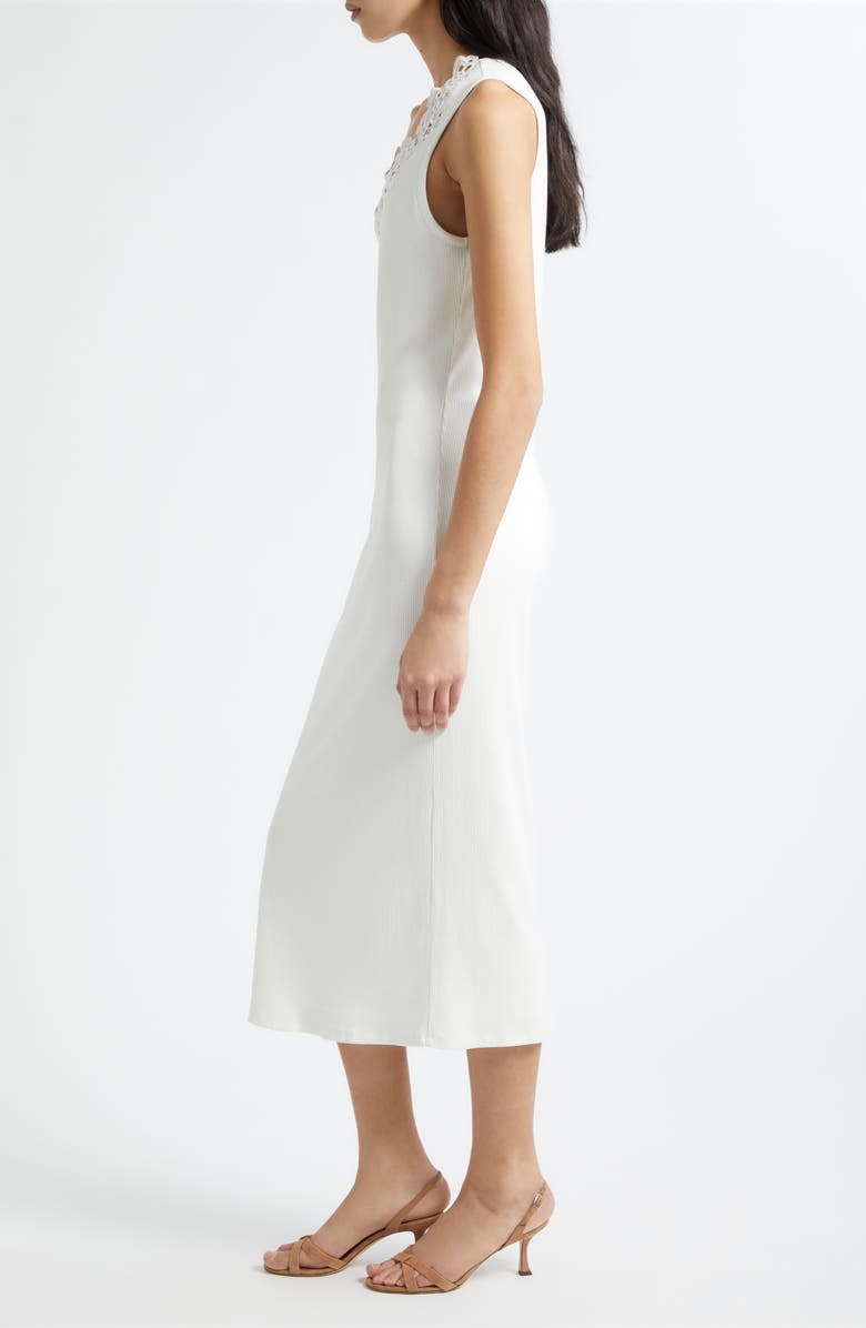 Ramy Brook Rhea Rib Midi Dress, Alternate, color, Ivory