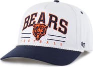 '47 Men's '47 White/Navy Chicago Bears Roscoe Two-Toned Hitch Adjustable Hat