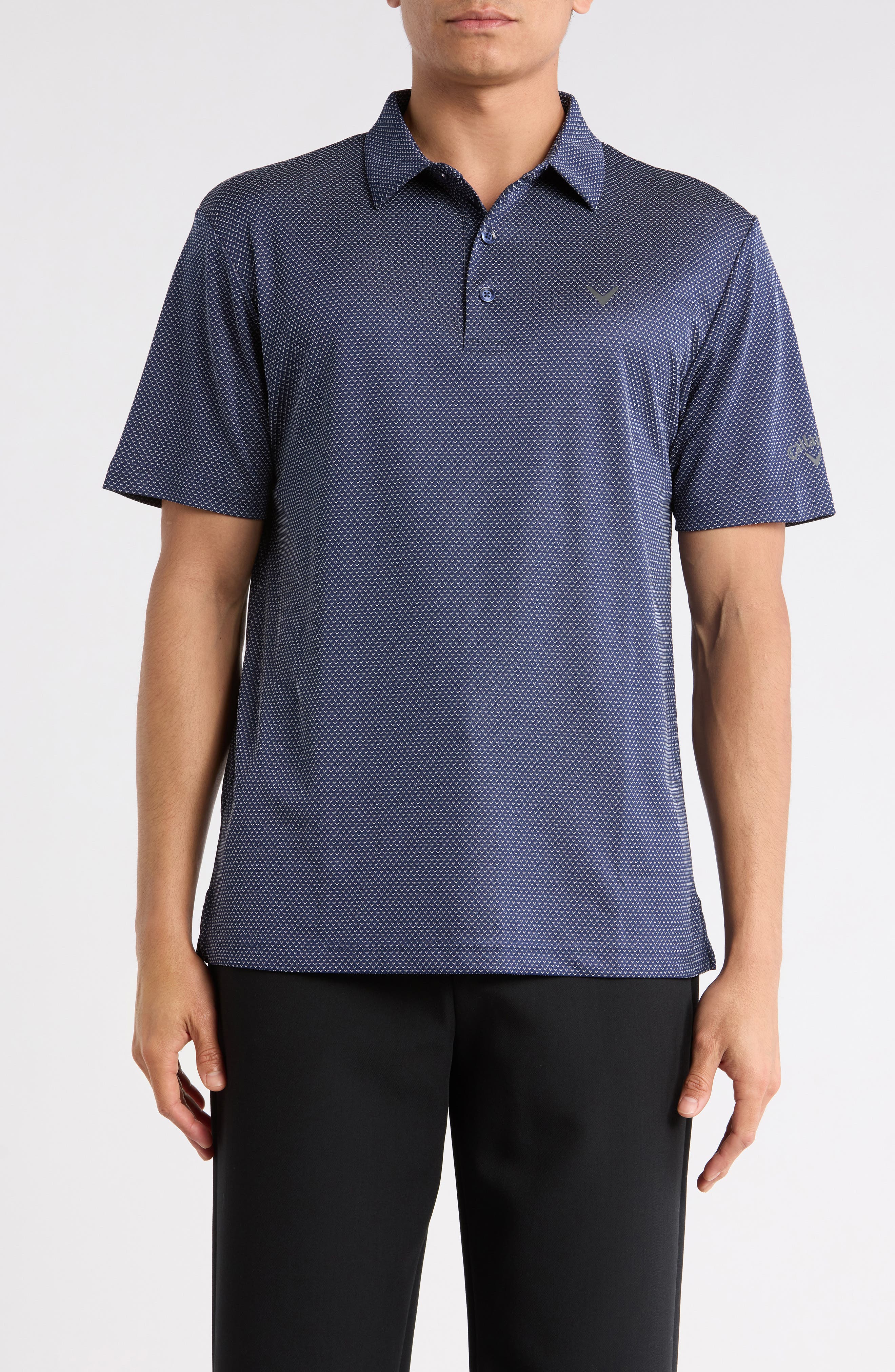 Callaway Chevron Jacquard Golf Polo