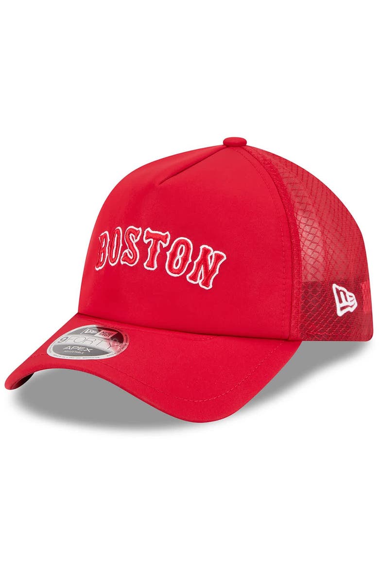 Men's New Era Red Boston Red Sox 2026 Batting Practice Alternate Apex 9FORTY Adjustable Hat, Main, color, Red