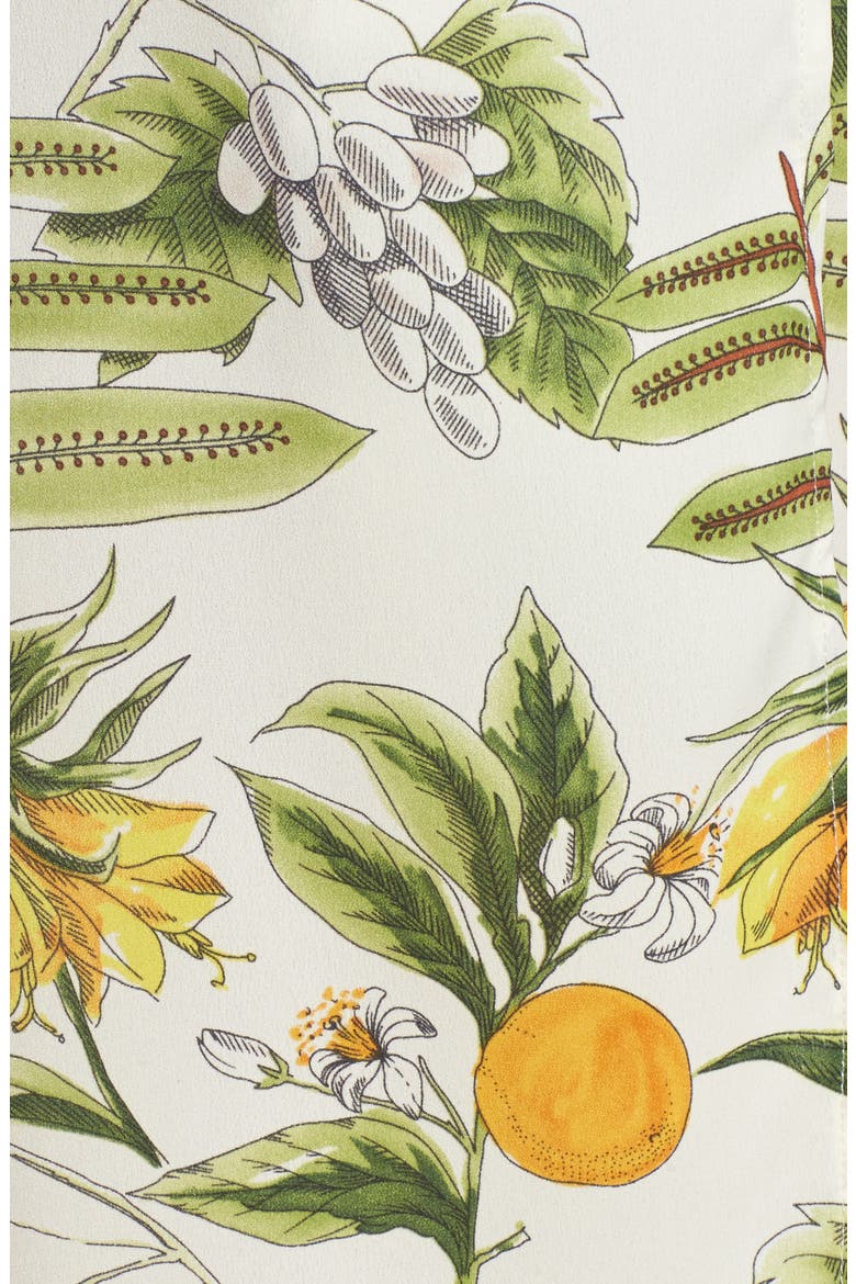 Limonada Citrus Print Split Culottes, Alternate, color, IVORY/ YELLOW