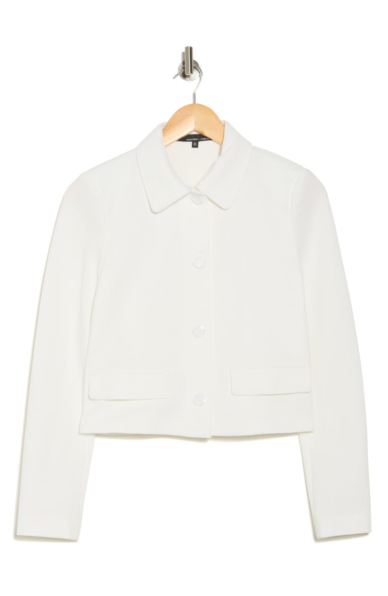 Amanda & Chelsea Piqué Short Jacket, Alternate, color,
