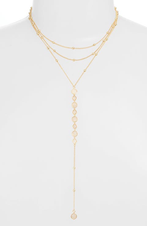 Ettika Triple Layer Y-Necklace | Nordstrom