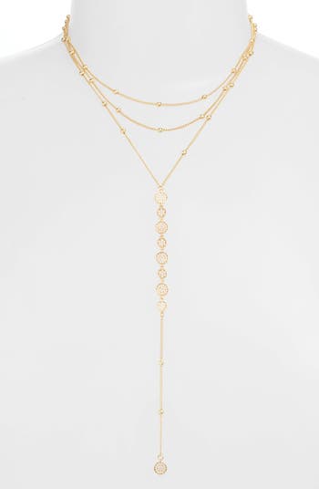Ettika Triple Layer Y-Necklace | Nordstrom