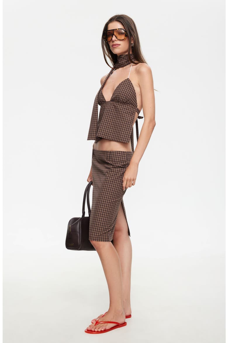Play On Midi Skirt, Alternate, color, CHOCOLATE