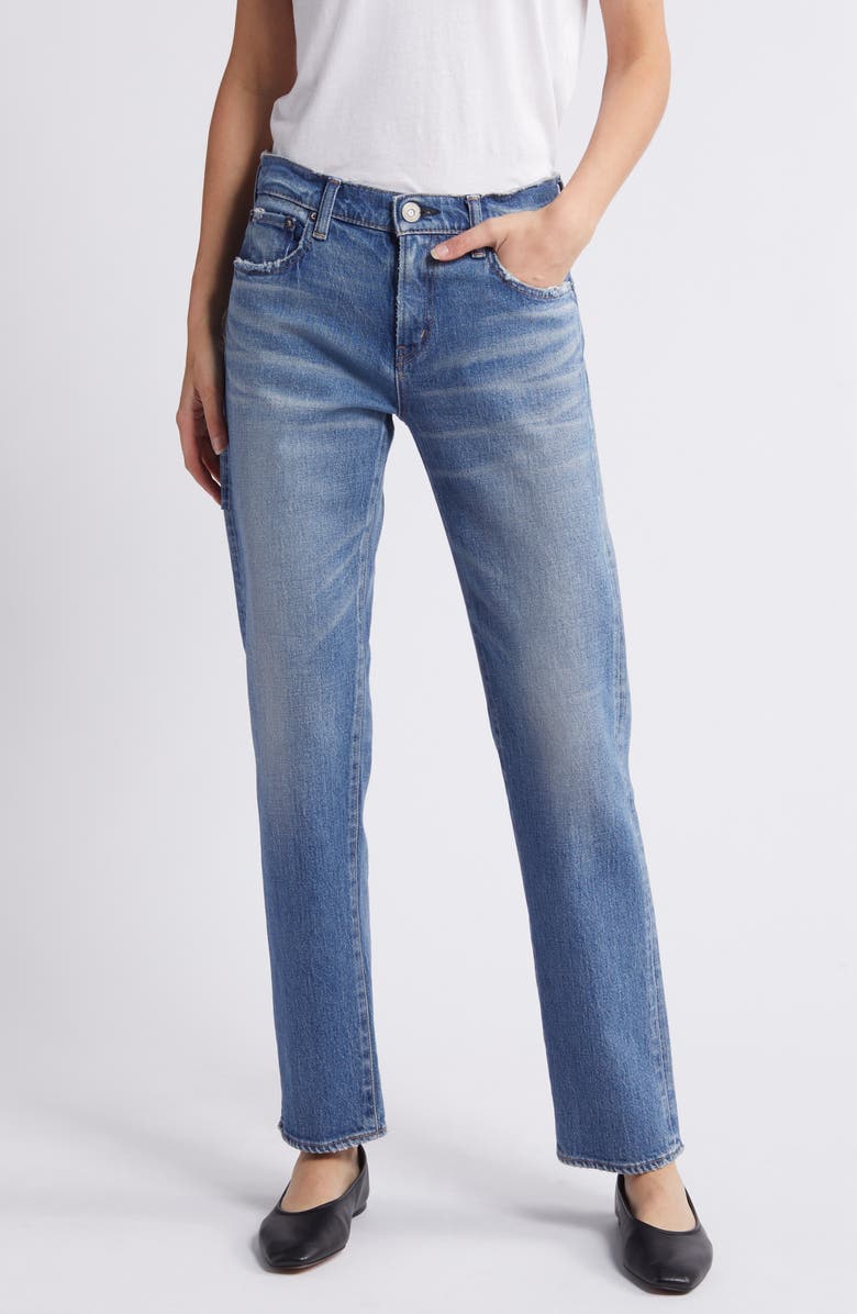 MOUSSY VINTAGE Groveland Slim Straight Leg Jeans, Main, color, Blue