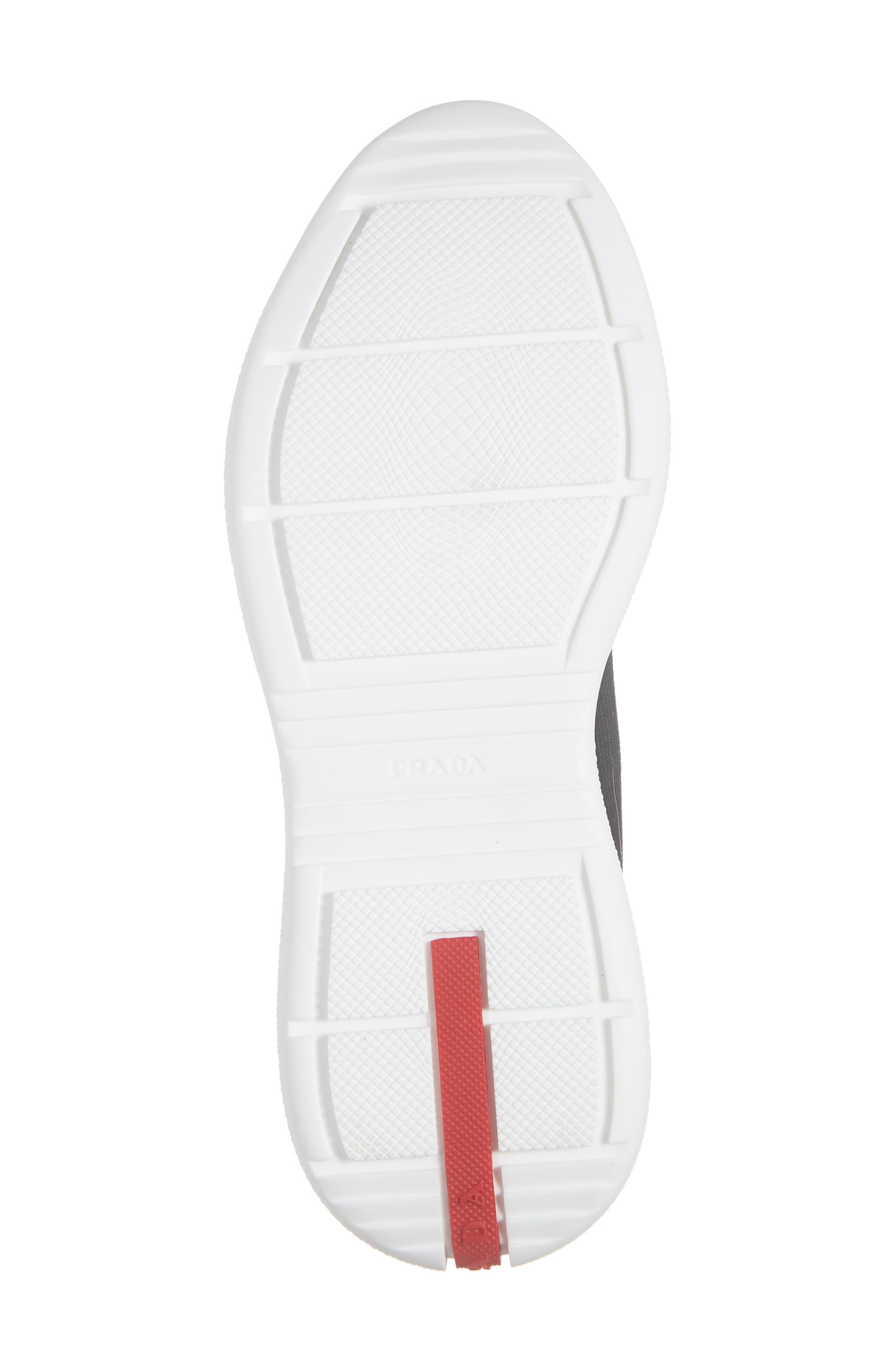 Prada Logo Band Sock Sneaker, Alternate, color, 