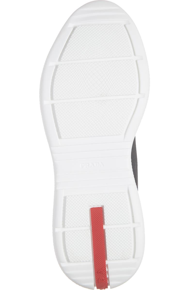 Prada Logo Band Sock Sneaker, Alternate, color,