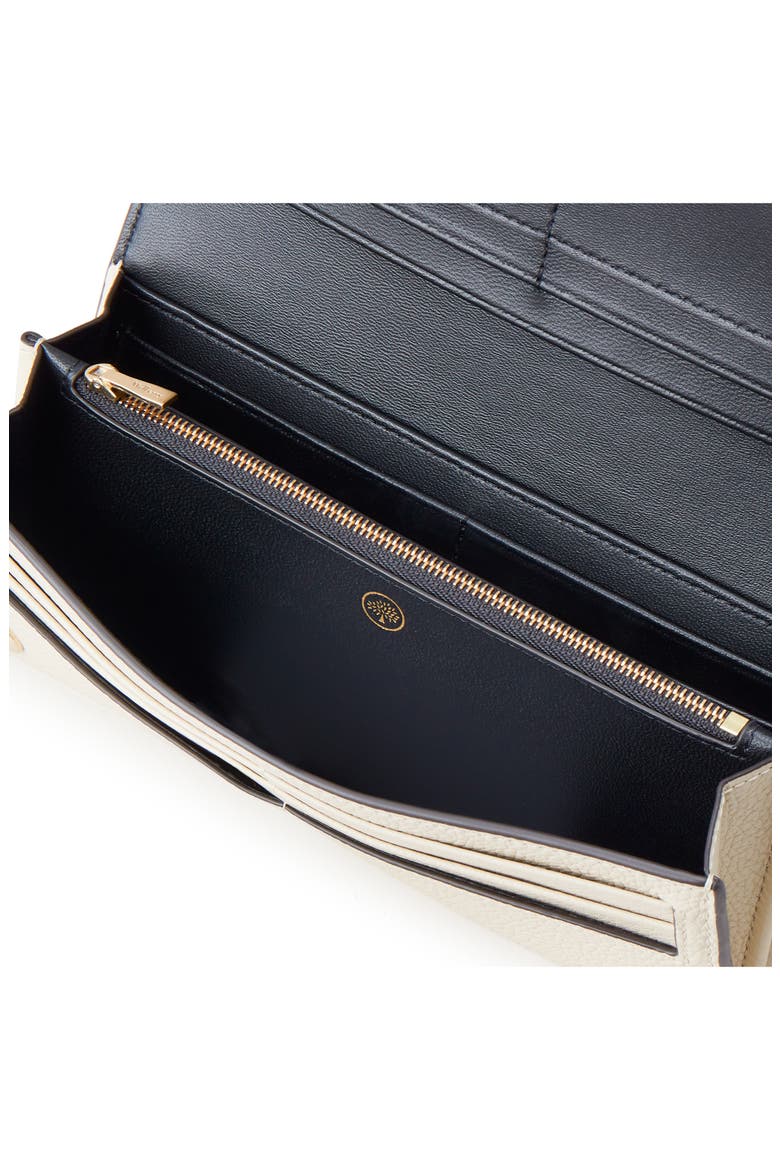 Leather Continental Wallet, Alternate, color, CHALK