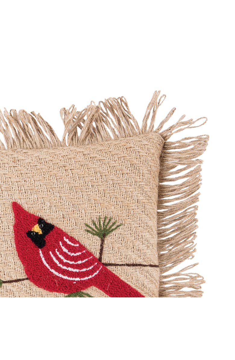 C&F Home Cardinals Applique Small/Petite Accent Pillow, 10" x 16", Alternate, color, Brown