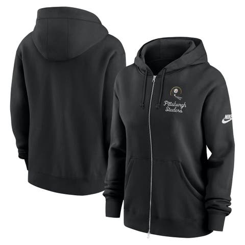 Women's Nike Black Pittsburgh Steelers Phoenix Rewind Full-Zip Hoodie