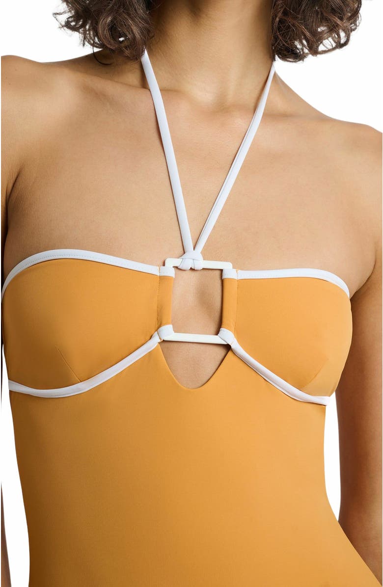 Onia Palermo One Piece, Alternate, color, Sunset/White