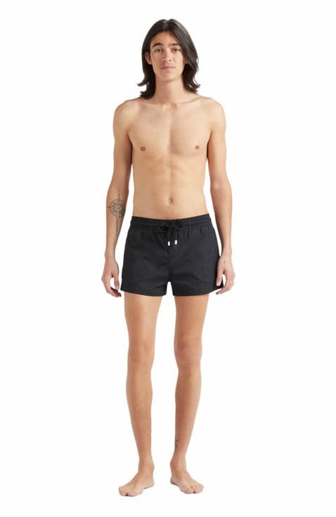 Men's Jacquard Turtle Stretch Swim Shorts