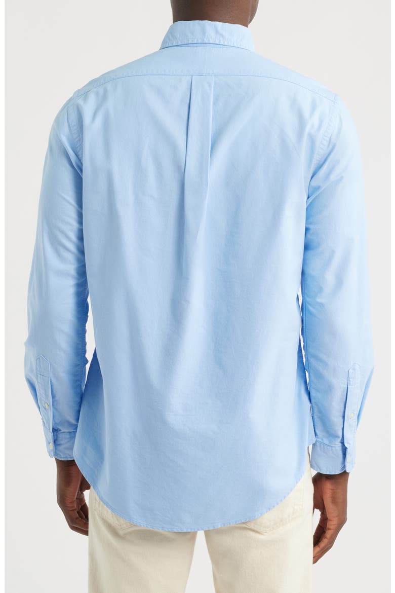 Oxford Cotton Button-Down Shirt, Alternate, color, AUSTIN BLUE W/ WHITE PP