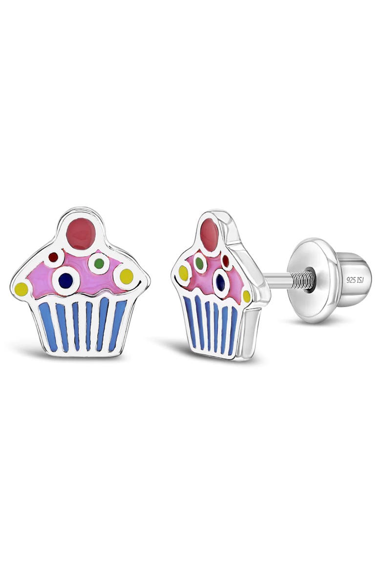In Season Jewelry Cherry on Top Cupcake Earrings, Main, color, Multi-Color