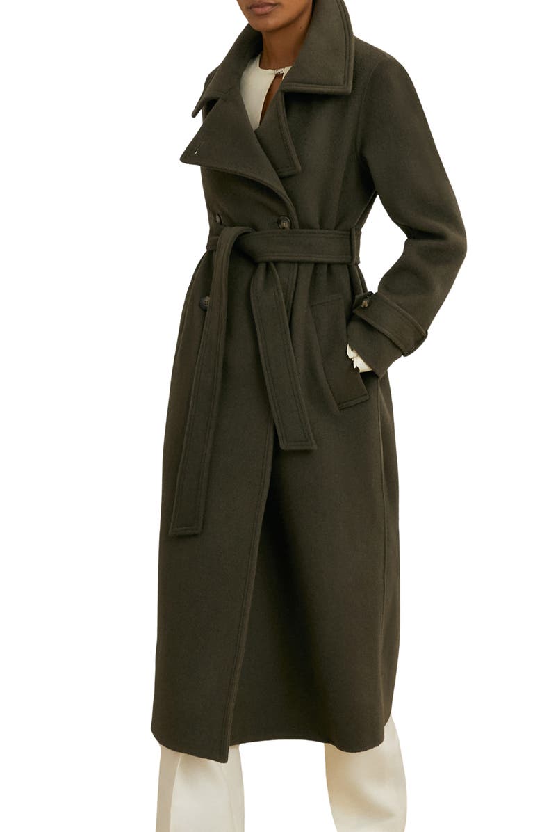 Reiss Atelier Scarlett Wool & Cashmere Wrap Coat, Main, color,