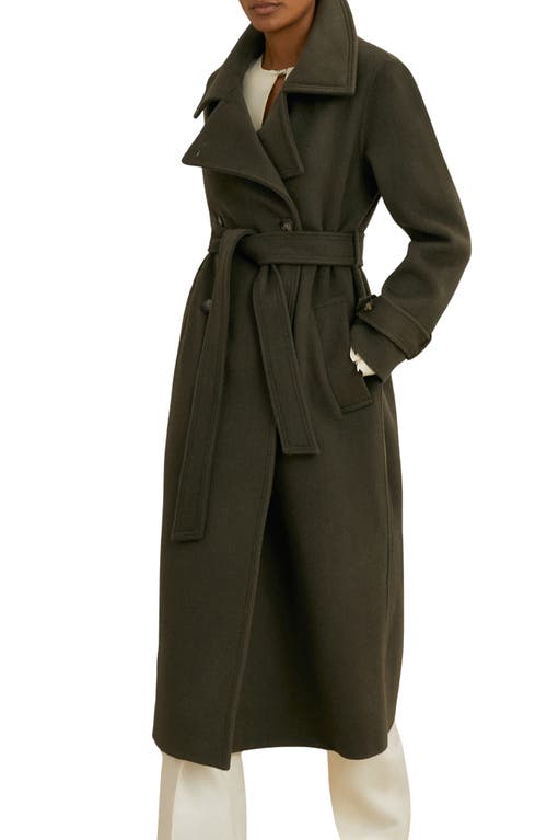Reiss Atelier Scarlett Wool & Cashmere Wrap Coat In Green