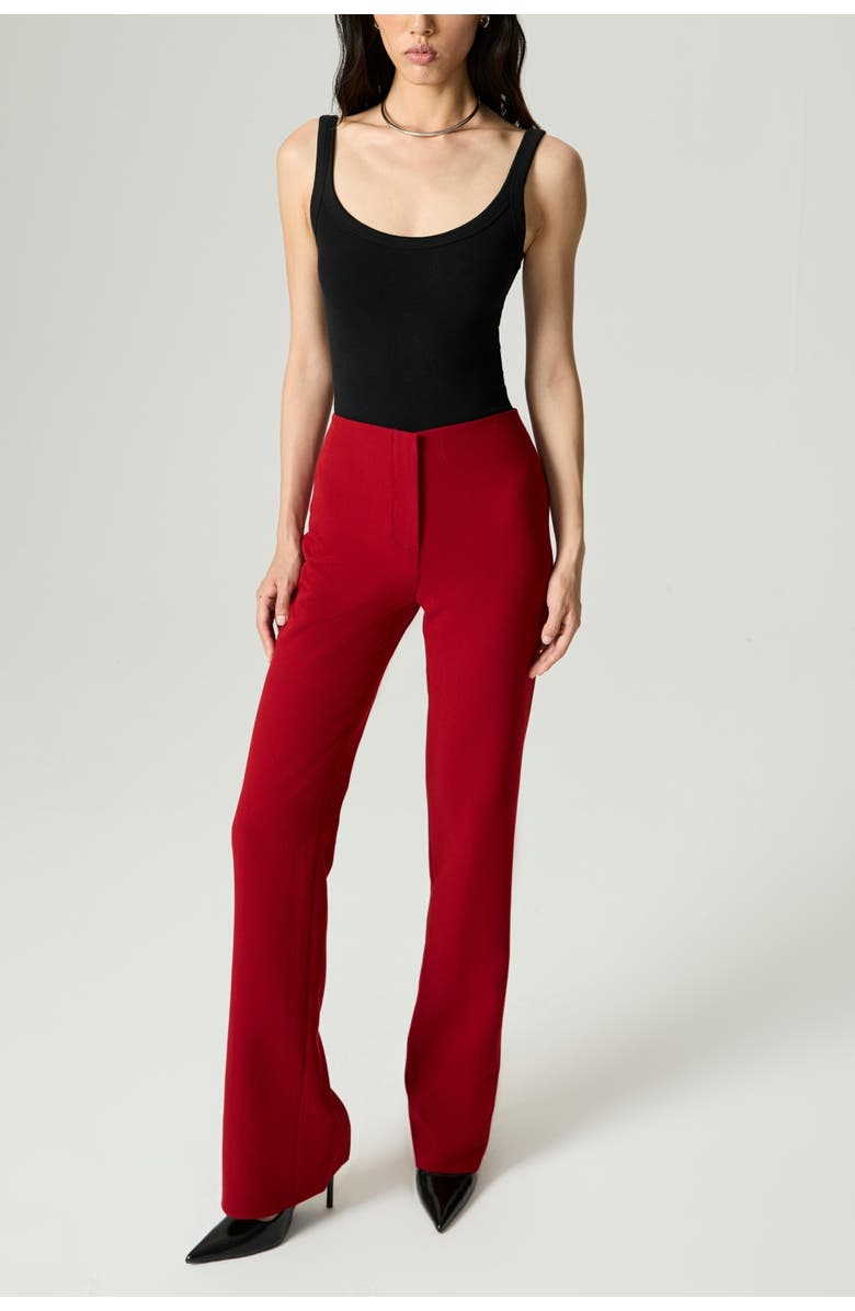 Nocturne Tailored Bootcut Trousers, Alternate, color, Red