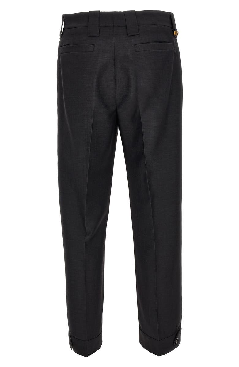 Versace Wool & Mohair Dress Pants, Alternate, color, Dark Chocolate